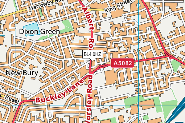 BL4 9HZ map - OS VectorMap District (Ordnance Survey)