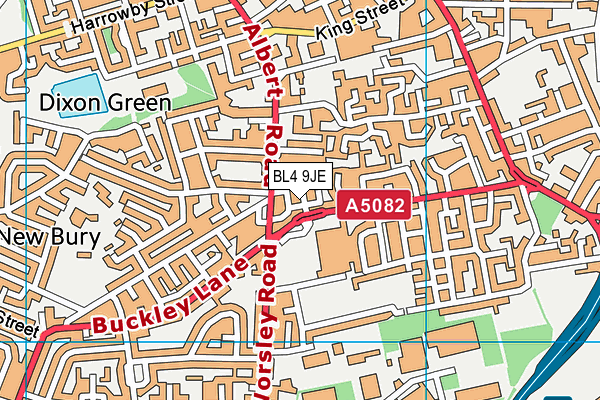 BL4 9JE map - OS VectorMap District (Ordnance Survey)