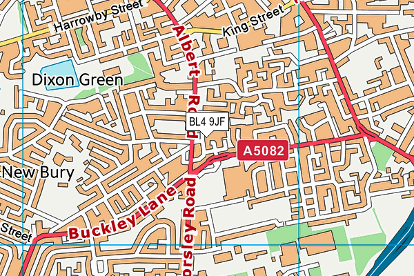 BL4 9JF map - OS VectorMap District (Ordnance Survey)