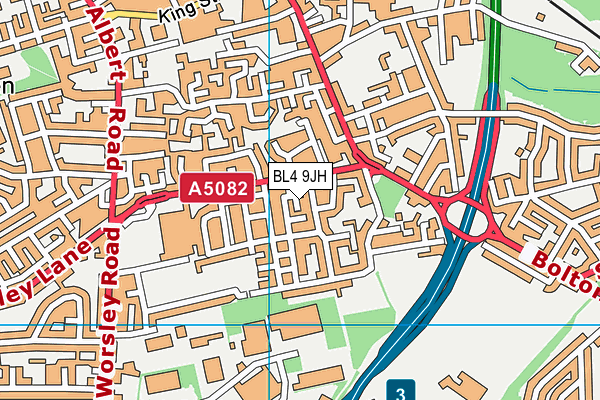 BL4 9JH map - OS VectorMap District (Ordnance Survey)