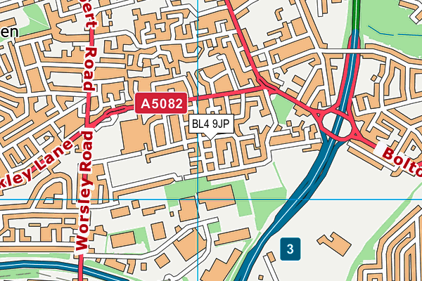 BL4 9JP map - OS VectorMap District (Ordnance Survey)