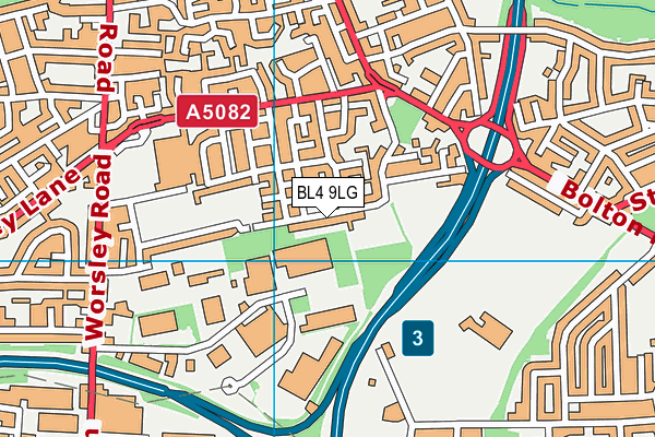 BL4 9LG map - OS VectorMap District (Ordnance Survey)