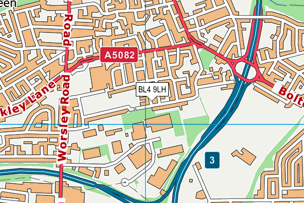 BL4 9LH map - OS VectorMap District (Ordnance Survey)