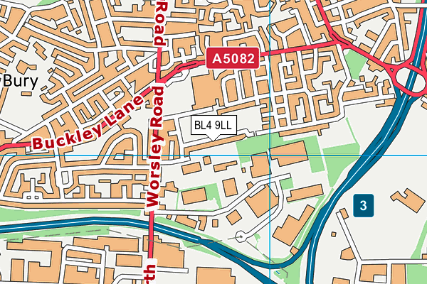 BL4 9LL map - OS VectorMap District (Ordnance Survey)