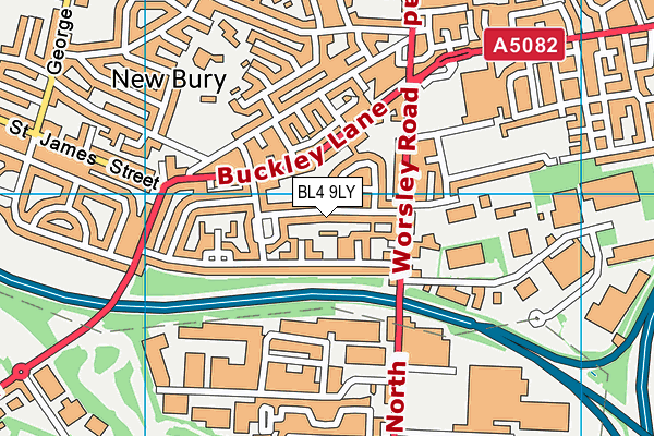 BL4 9LY map - OS VectorMap District (Ordnance Survey)