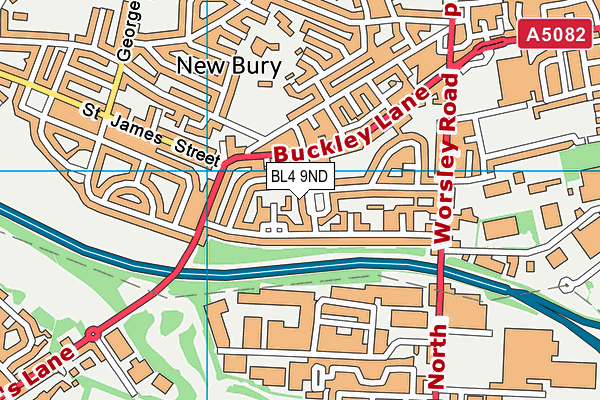 BL4 9ND map - OS VectorMap District (Ordnance Survey)