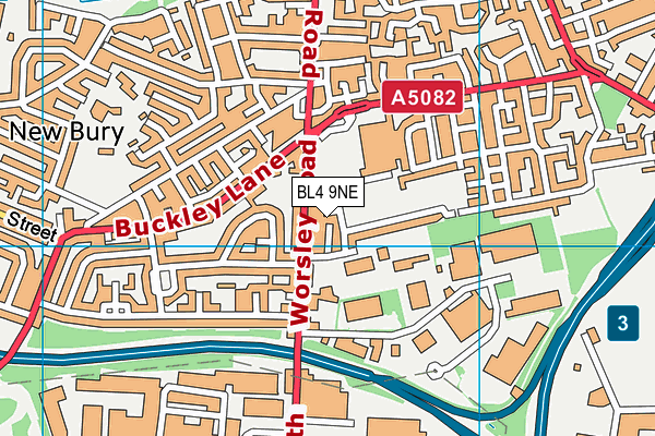 BL4 9NE map - OS VectorMap District (Ordnance Survey)