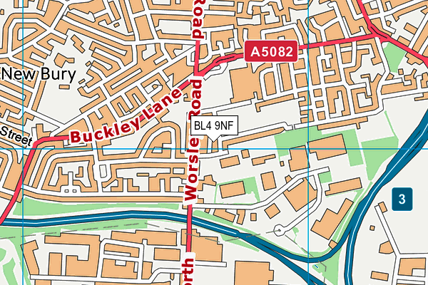 BL4 9NF map - OS VectorMap District (Ordnance Survey)