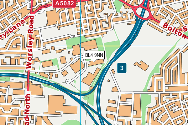 BL4 9NN map - OS VectorMap District (Ordnance Survey)