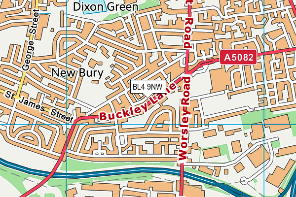 BL4 9NW map - OS VectorMap District (Ordnance Survey)