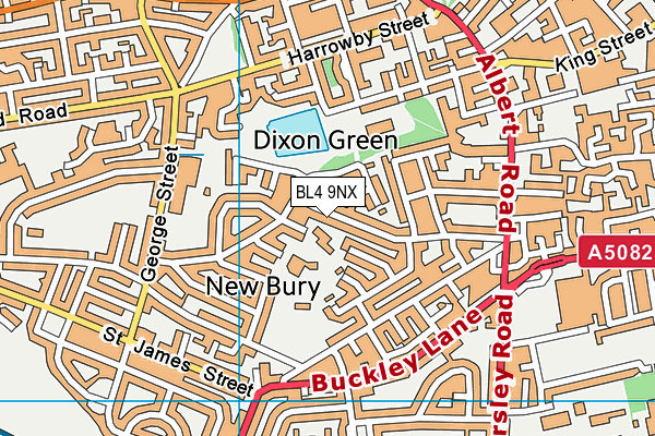 BL4 9NX map - OS VectorMap District (Ordnance Survey)