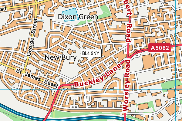 BL4 9NY map - OS VectorMap District (Ordnance Survey)