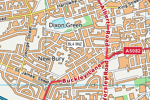 BL4 9NZ map - OS VectorMap District (Ordnance Survey)