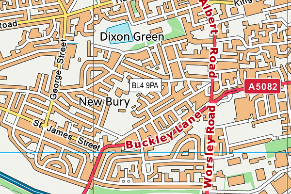 BL4 9PA map - OS VectorMap District (Ordnance Survey)