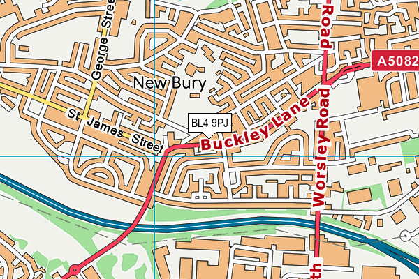 BL4 9PJ map - OS VectorMap District (Ordnance Survey)