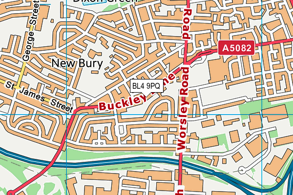 BL4 9PQ map - OS VectorMap District (Ordnance Survey)