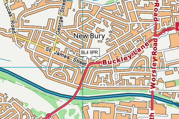 BL4 9PR map - OS VectorMap District (Ordnance Survey)