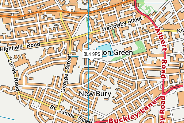 BL4 9PS map - OS VectorMap District (Ordnance Survey)