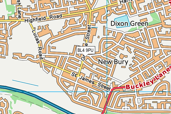 BL4 9PU map - OS VectorMap District (Ordnance Survey)