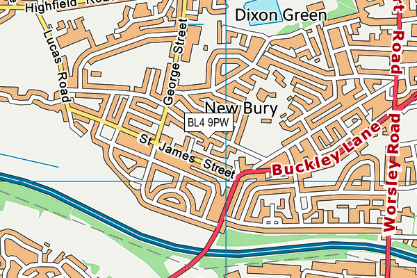 BL4 9PW map - OS VectorMap District (Ordnance Survey)