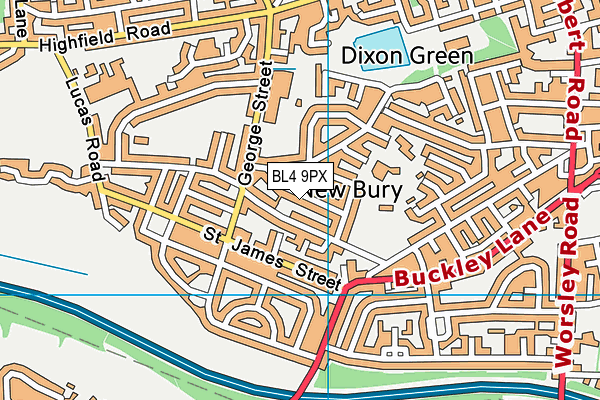 BL4 9PX map - OS VectorMap District (Ordnance Survey)