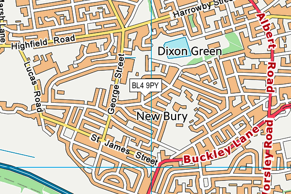 BL4 9PY map - OS VectorMap District (Ordnance Survey)