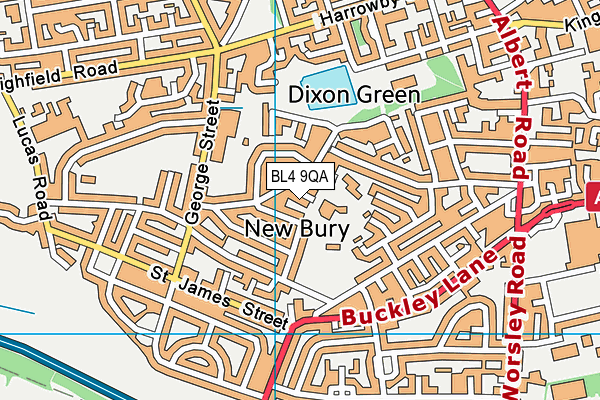 BL4 9QA map - OS VectorMap District (Ordnance Survey)