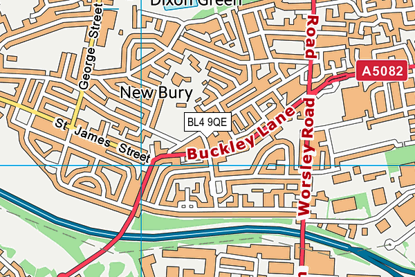BL4 9QE map - OS VectorMap District (Ordnance Survey)