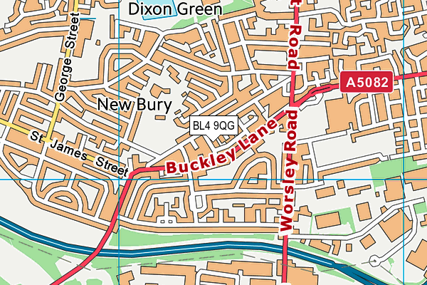 BL4 9QG map - OS VectorMap District (Ordnance Survey)