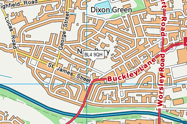 BL4 9QH map - OS VectorMap District (Ordnance Survey)