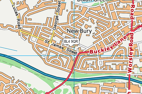 BL4 9QR map - OS VectorMap District (Ordnance Survey)