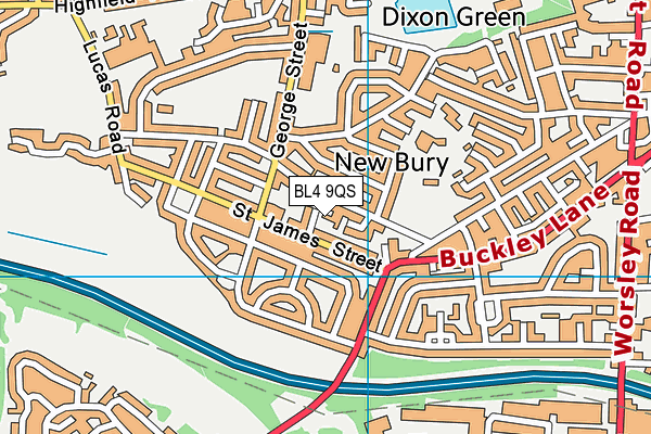 BL4 9QS map - OS VectorMap District (Ordnance Survey)