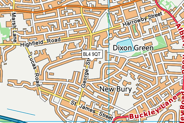 BL4 9QT map - OS VectorMap District (Ordnance Survey)