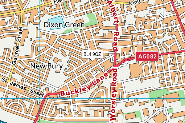 BL4 9QZ map - OS VectorMap District (Ordnance Survey)