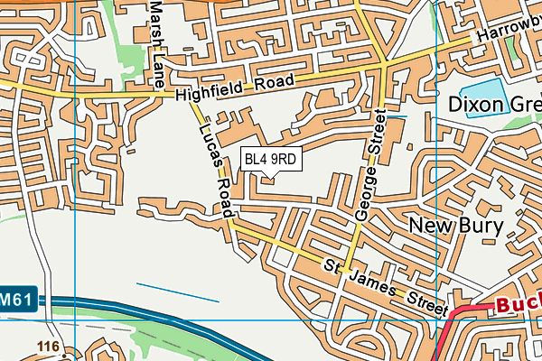 BL4 9RD map - OS VectorMap District (Ordnance Survey)