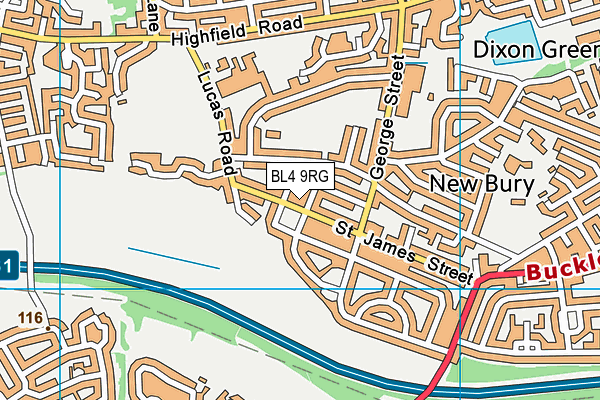 BL4 9RG map - OS VectorMap District (Ordnance Survey)