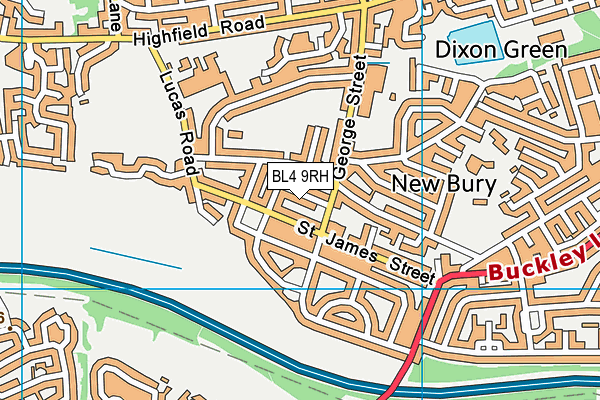 BL4 9RH map - OS VectorMap District (Ordnance Survey)