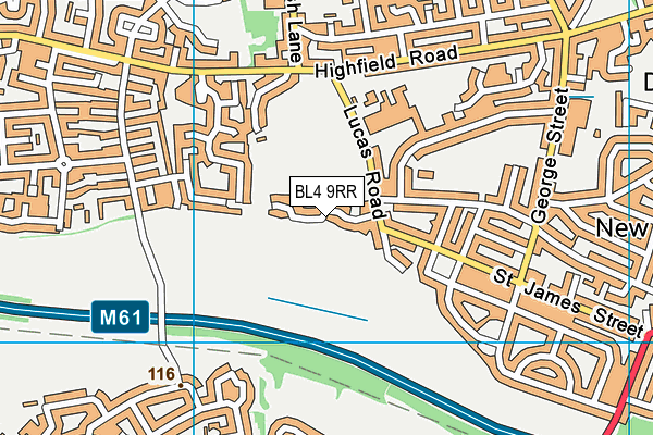 BL4 9RR map - OS VectorMap District (Ordnance Survey)