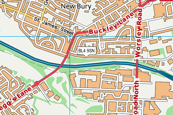 BL4 9SN map - OS VectorMap District (Ordnance Survey)