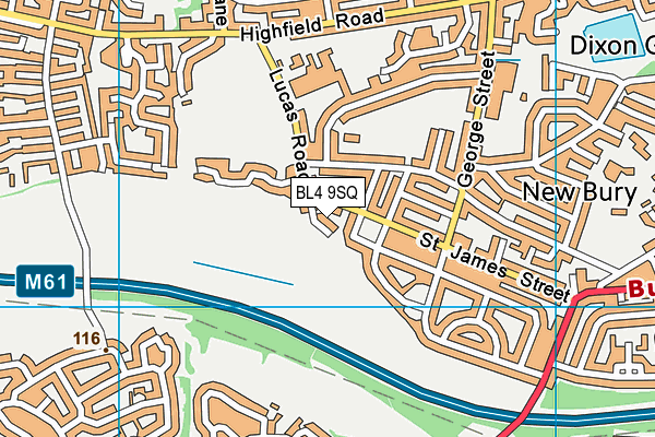 BL4 9SQ map - OS VectorMap District (Ordnance Survey)