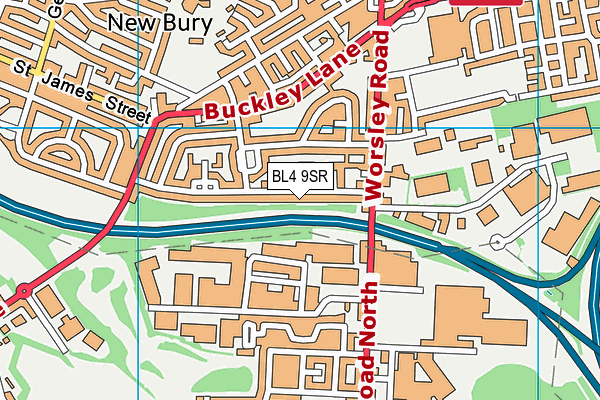 BL4 9SR map - OS VectorMap District (Ordnance Survey)