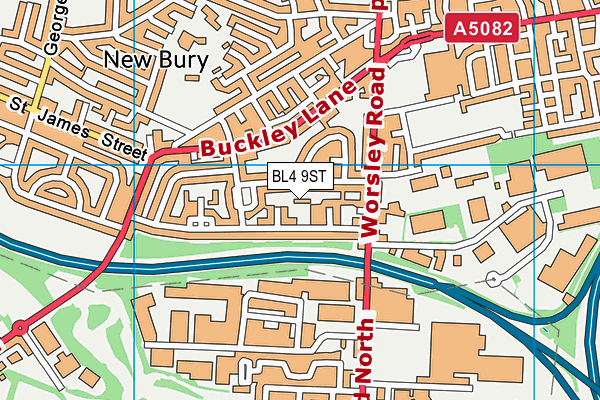 BL4 9ST map - OS VectorMap District (Ordnance Survey)