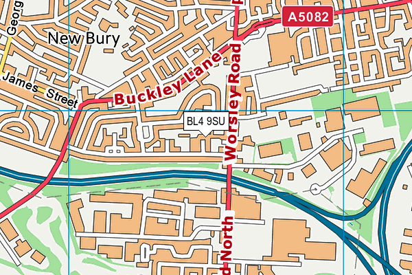 BL4 9SU map - OS VectorMap District (Ordnance Survey)