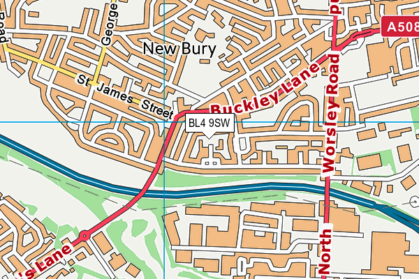 BL4 9SW map - OS VectorMap District (Ordnance Survey)