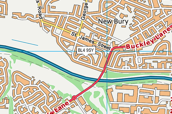 BL4 9SY map - OS VectorMap District (Ordnance Survey)