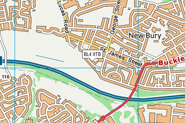 BL4 9TB map - OS VectorMap District (Ordnance Survey)