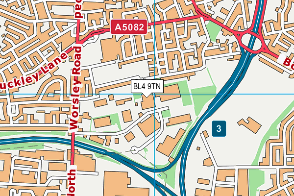 BL4 9TN map - OS VectorMap District (Ordnance Survey)