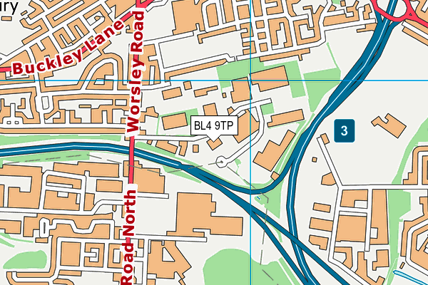 BL4 9TP map - OS VectorMap District (Ordnance Survey)