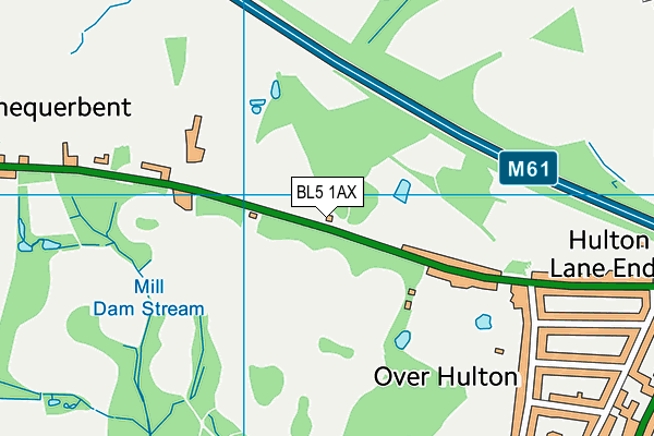 BL5 1AX map - OS VectorMap District (Ordnance Survey)