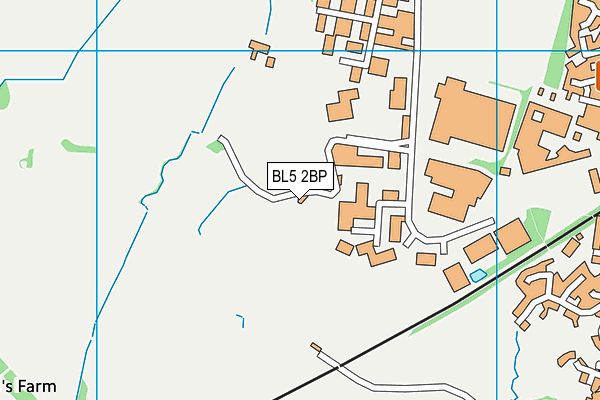 BL5 2BP map - OS VectorMap District (Ordnance Survey)